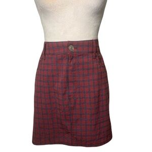 NWT American Eagle Outfitters Size 16 Plaid Mini Skirt Preppy Old Money Academic